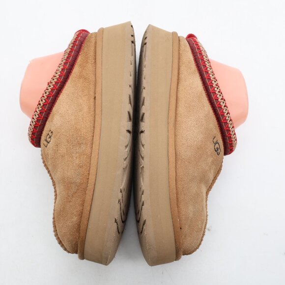 UGG Tazz Suede Slip-On Platform Women's Size 8 Slippers Chestnut Brown 122553 - Picture 8 of 12